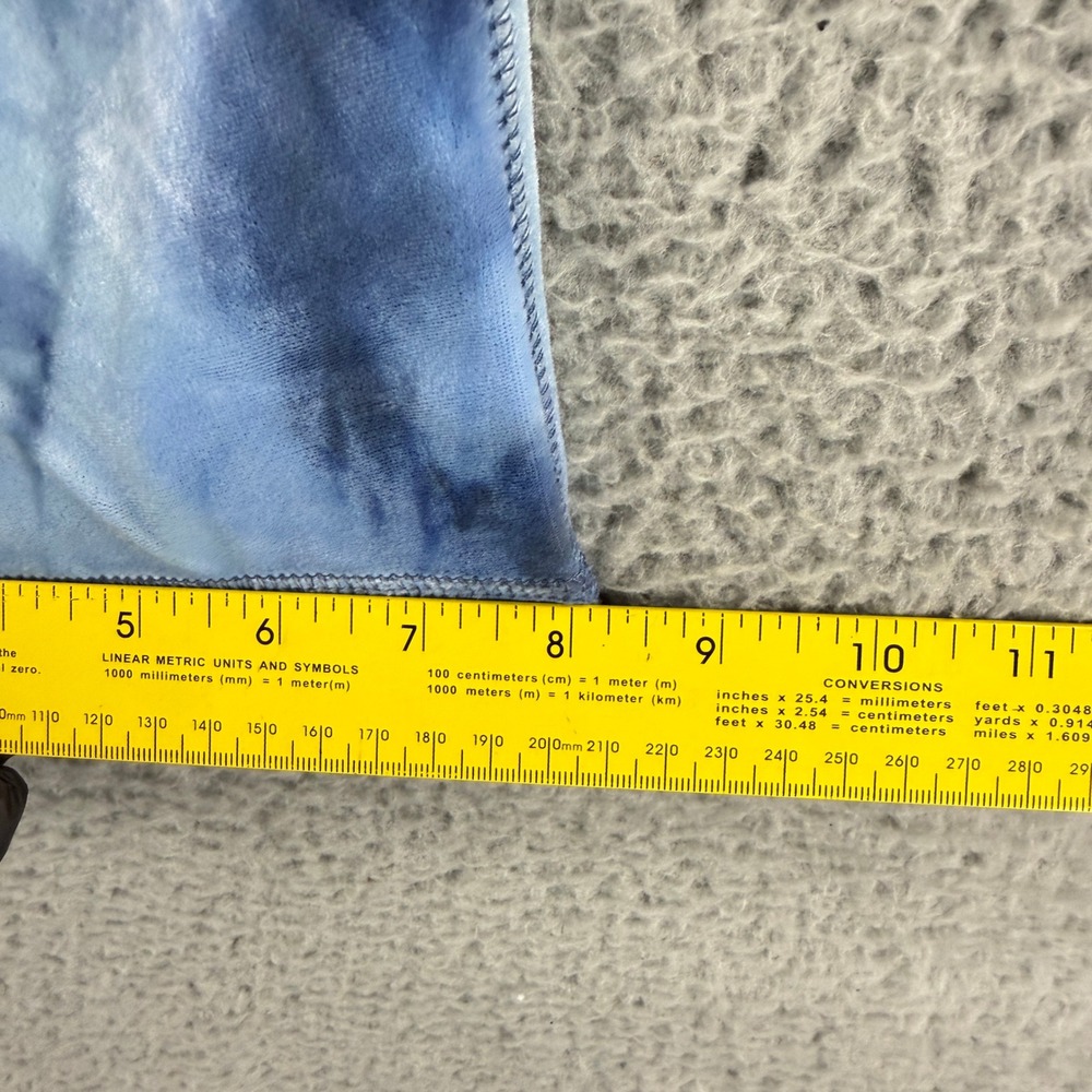 Mudd Velour Lounge Set Kids 14‎ Blue Tie Dye Vintage Y2K Wide Leg Drawstring - Picture 8 of 15